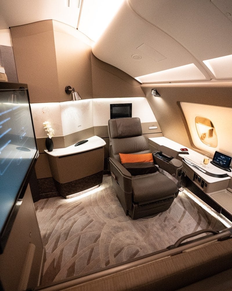 singapore airline a380 first class