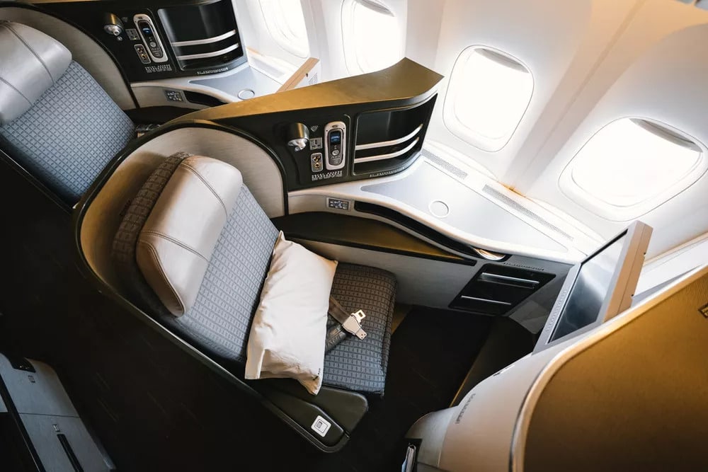 EVA Air Business Class found on some Air New Zealand flights