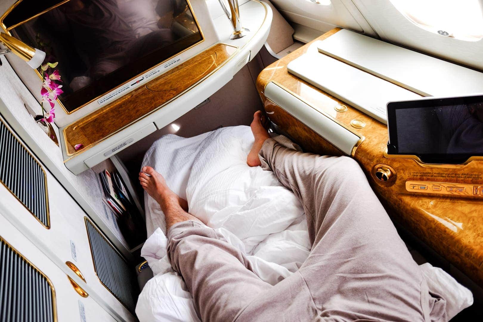Emirates first class bed