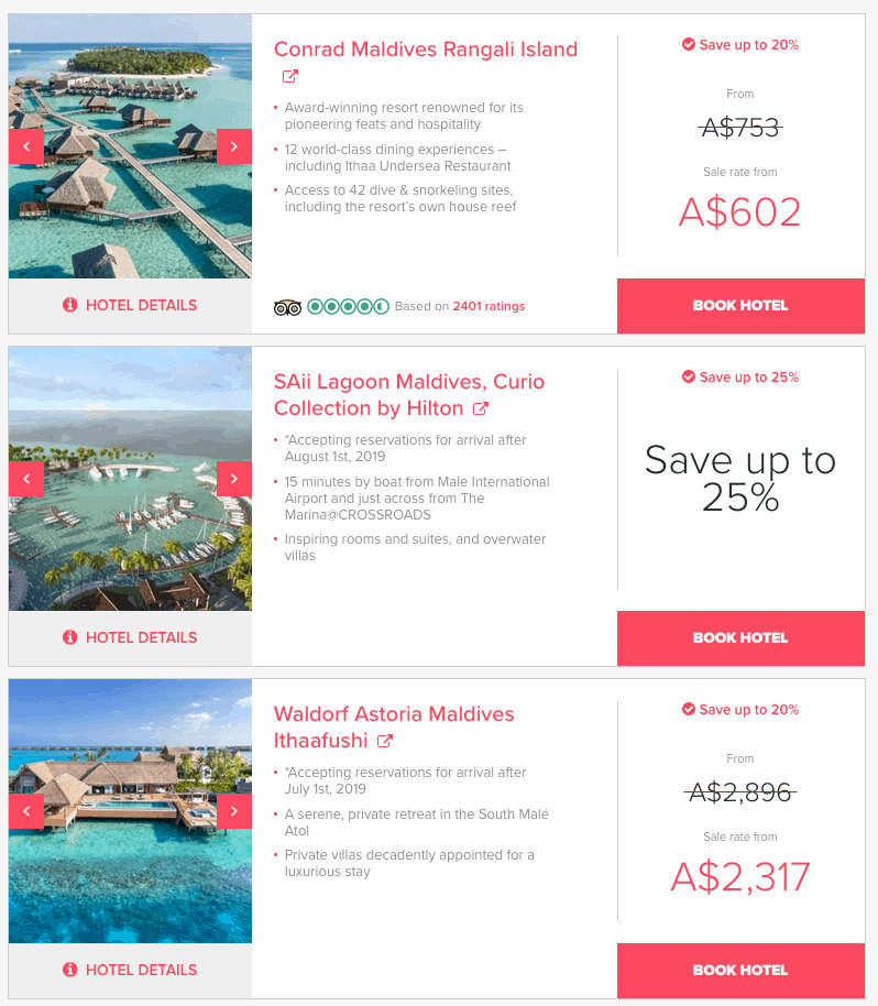Hilton Maldives Deals