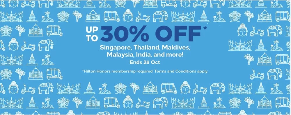 Hilton October Sale Up to 30% Discount