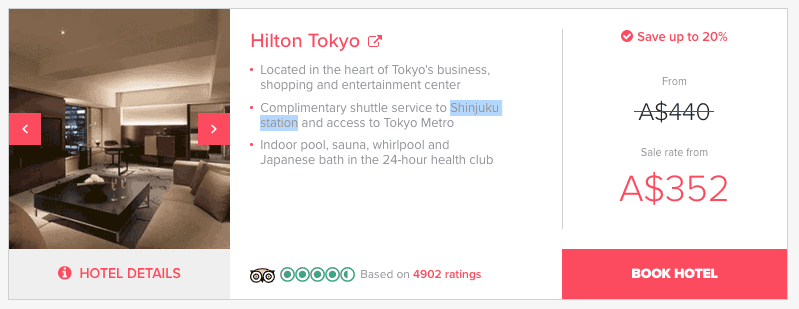 Hilton Tokyo Deals