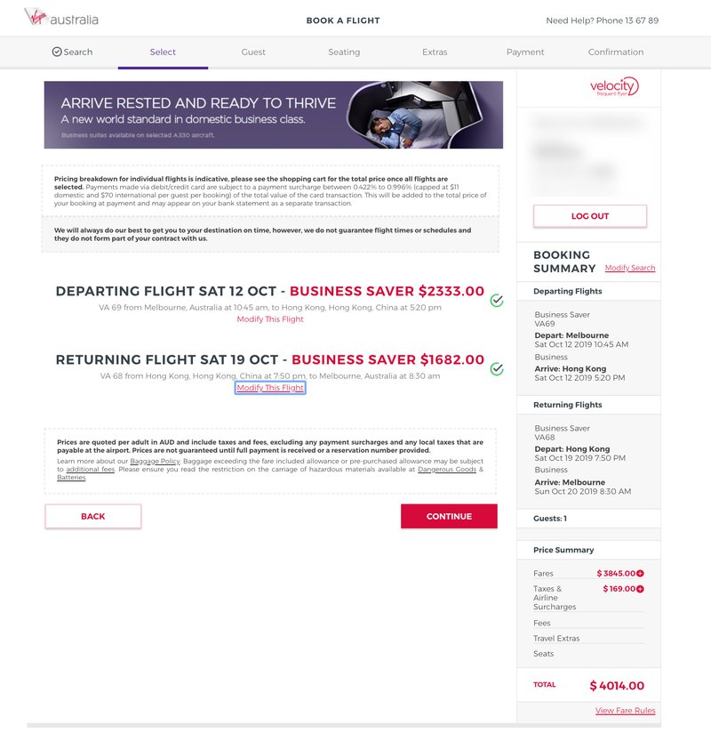 Virgin Australia Offering Up to 30% Discount for Amex Card Holders 7