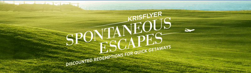 discounted KrisFlyer redemption routes april deals