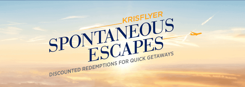 discounted KrisFlyer redemption routes