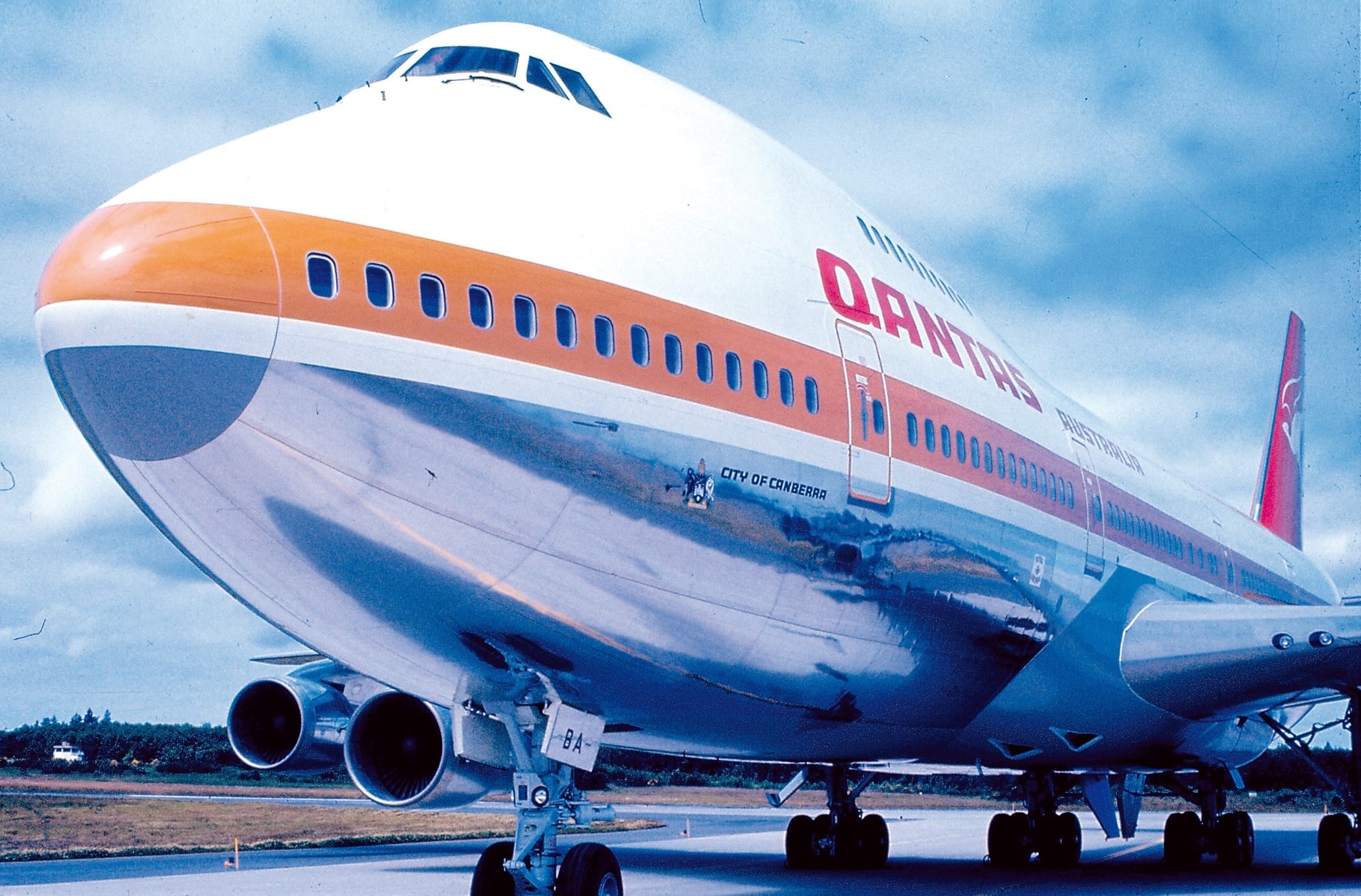 The First Qantas Boeing 747 VH-EBA