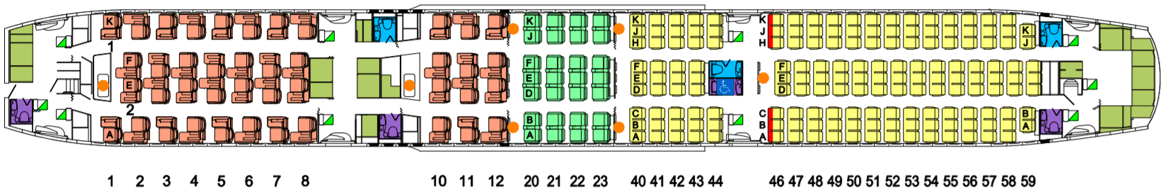 Qantas B787 Seat Map