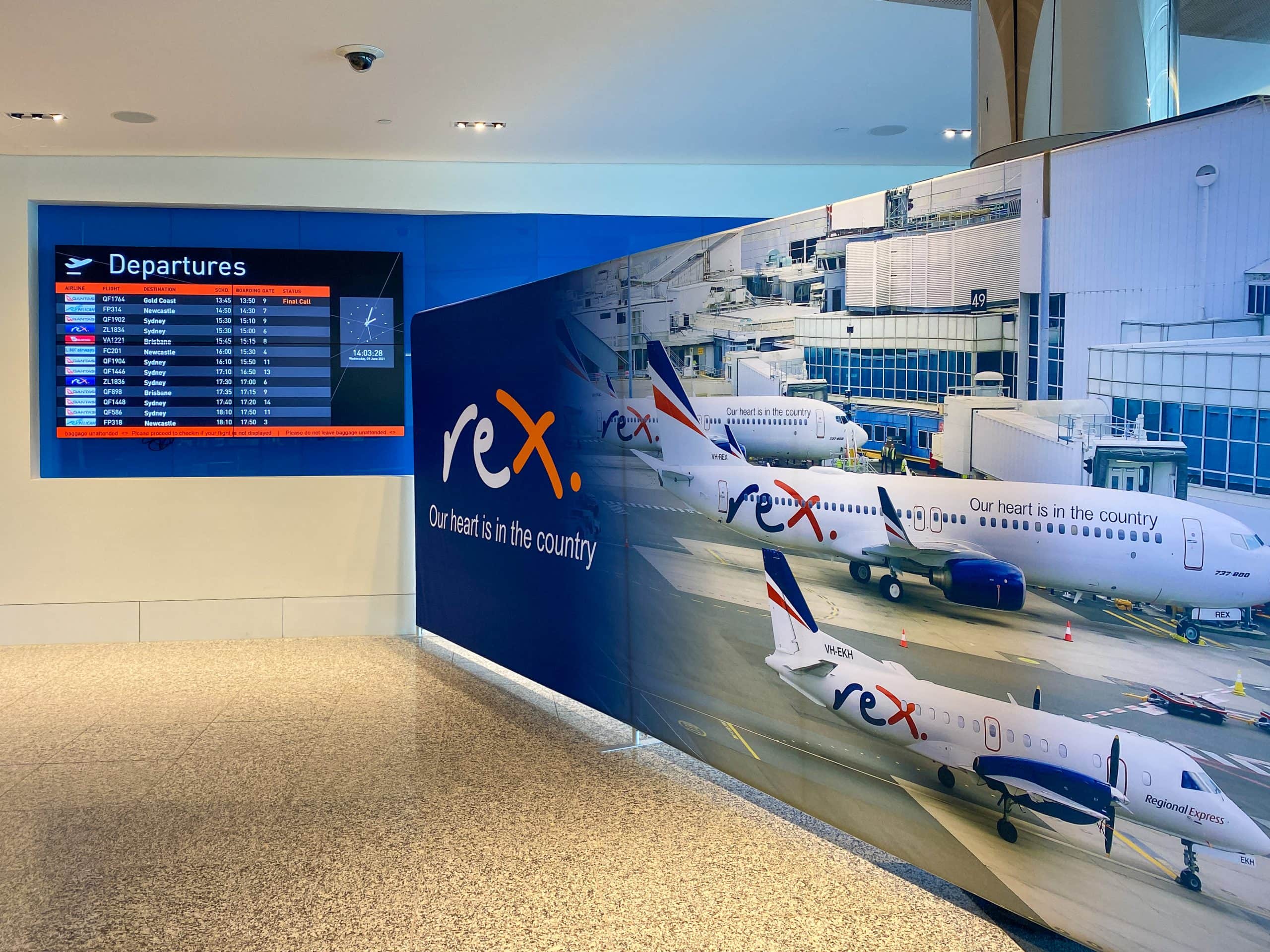 Rex Temporary Canberra Lounge Review