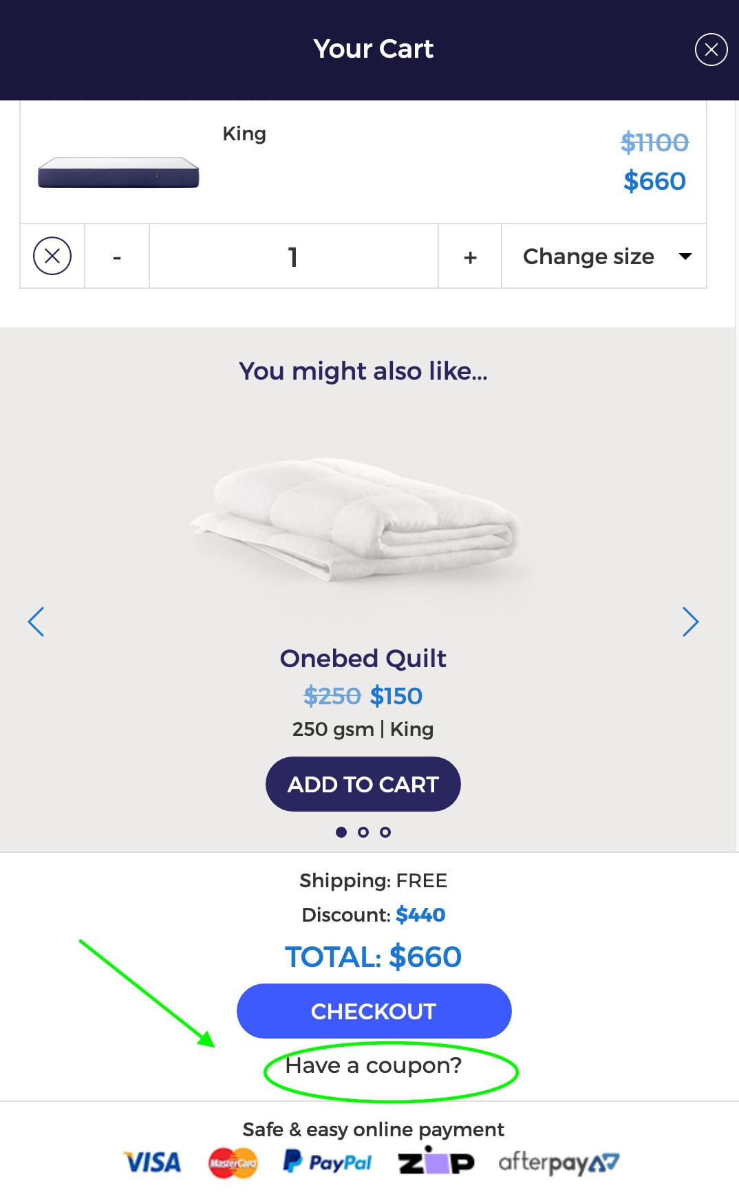 how to use Onebed coupon code to save money