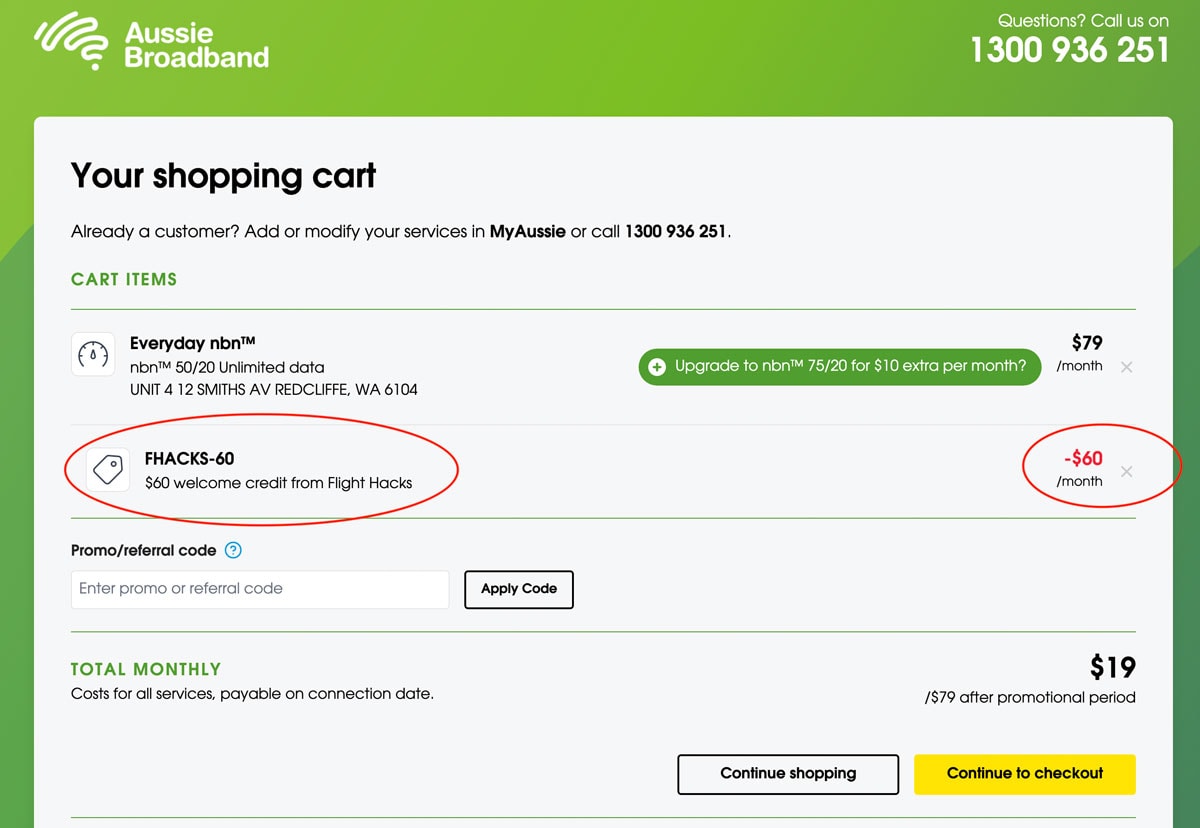 Aussie Broadband discount code