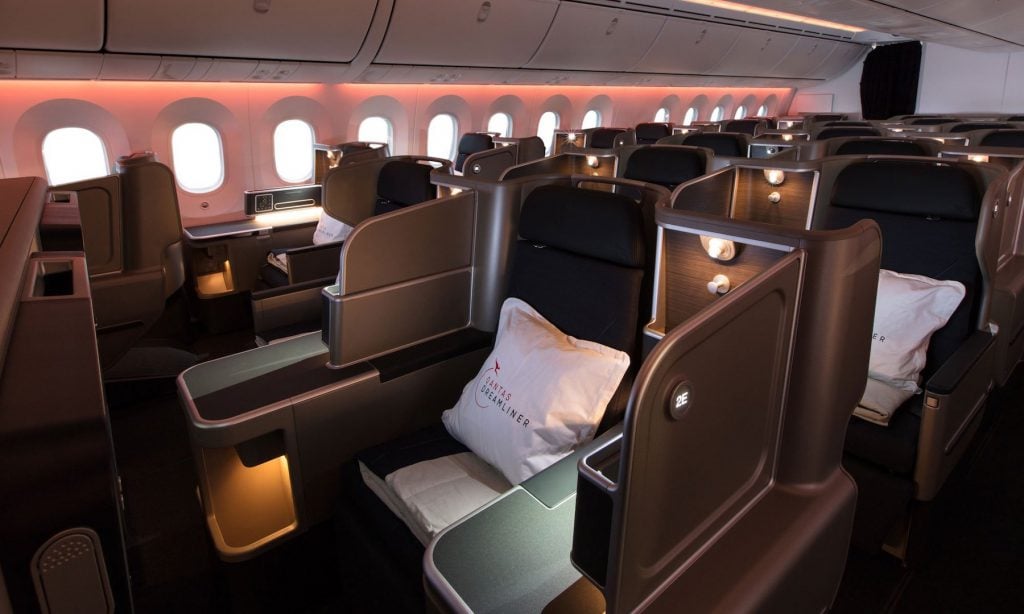 Qantas Boeing 787 Business Cabin