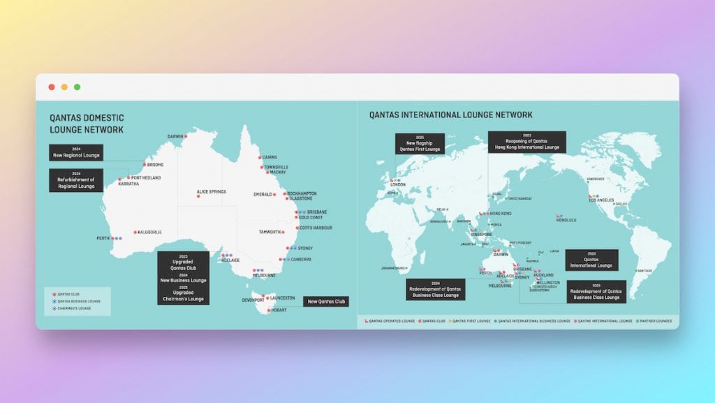 Qantas Lounge Map