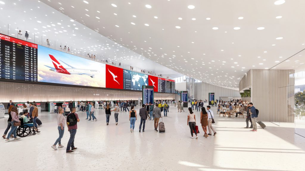 New Qantas Terminal For Perth Airport