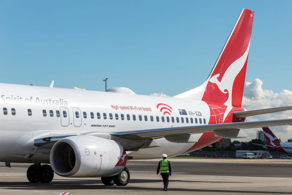 Qantas B737 VH-XZB Inflight Wifi Decal