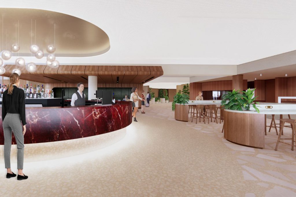 New Qantas Business Lounge Renders Adelaide Airport