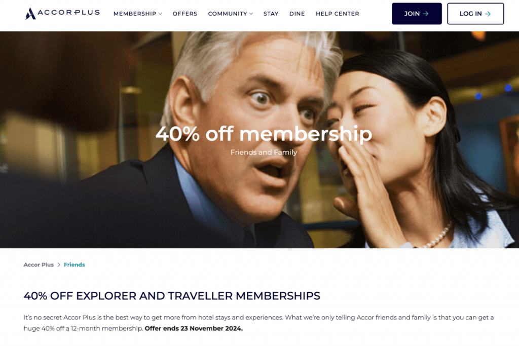 Save 40% On Accor Plus Membership