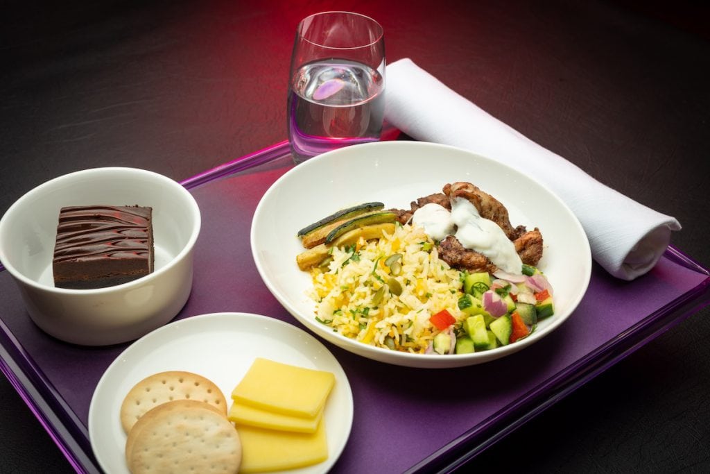 Virgin Australia New Business Class Dining, November 2024